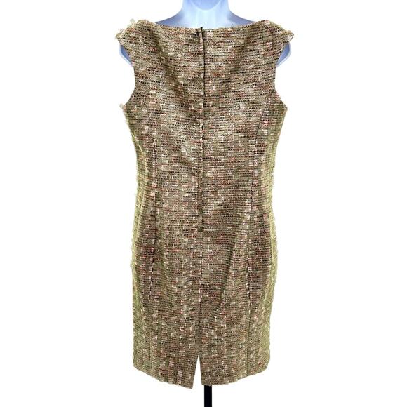 Worth New York Sheer Ribbon Zip Back Knee Length Shift Sheath 8 Dress $585 MSRP - Picture 2 of 12